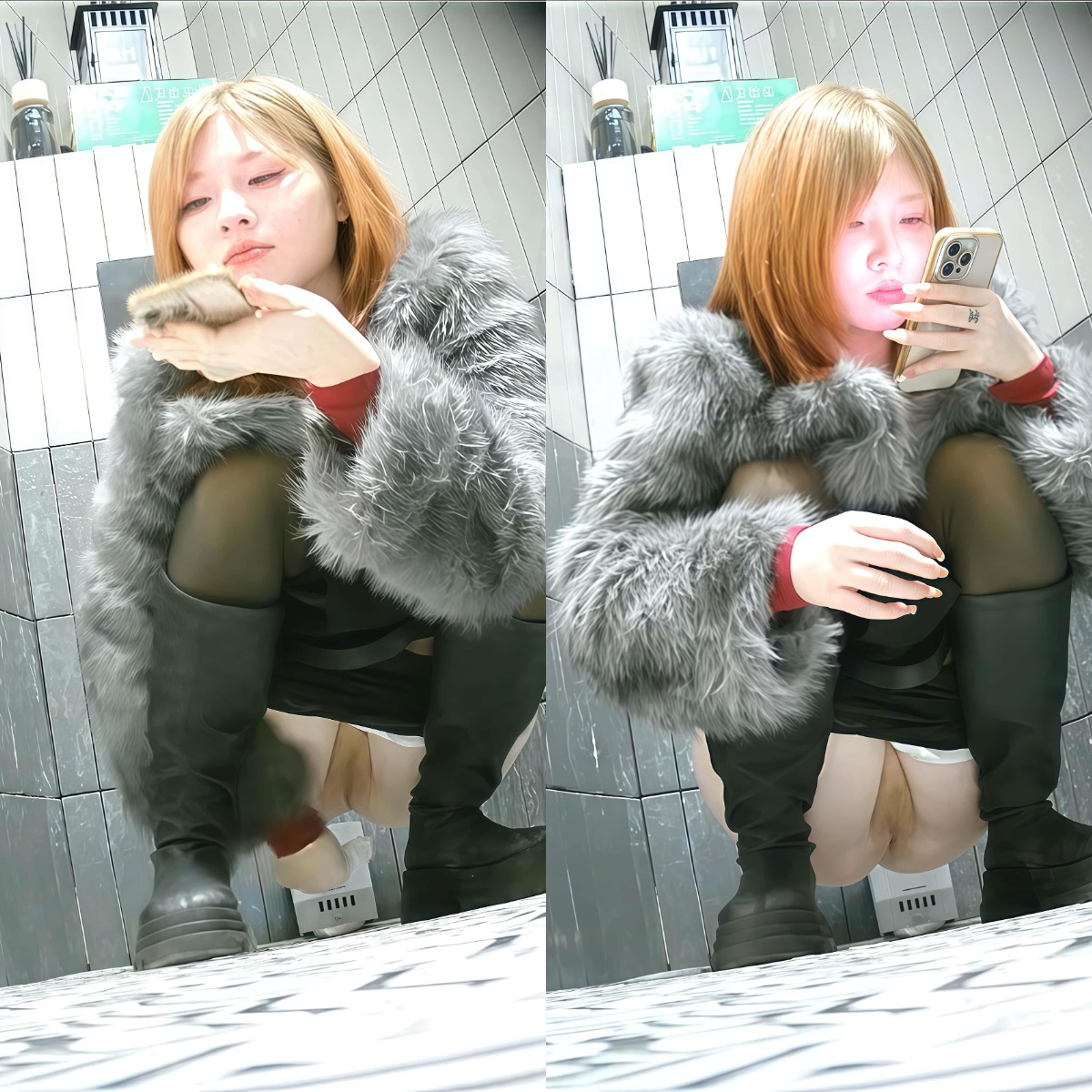 8🈷️☀️商场女厕☀️升级装备♦正拍 后特写✿⚠️本期最强女嘉宾⚠️极品金发黑丝皮.png